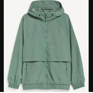 Old Navy women’s water resistant hooded performance zip Jacket size medium